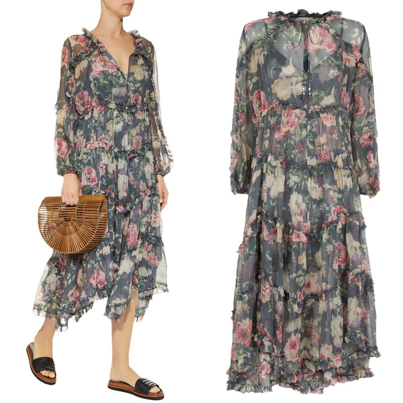 Iris Ruffle Trim Dress from Zimmerman