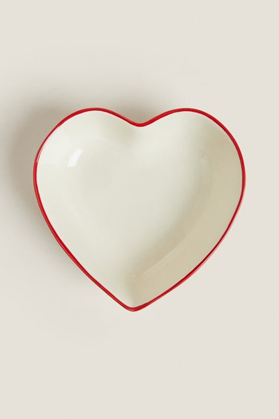 Christmas Heart Stoneware Bowl from Zara Home