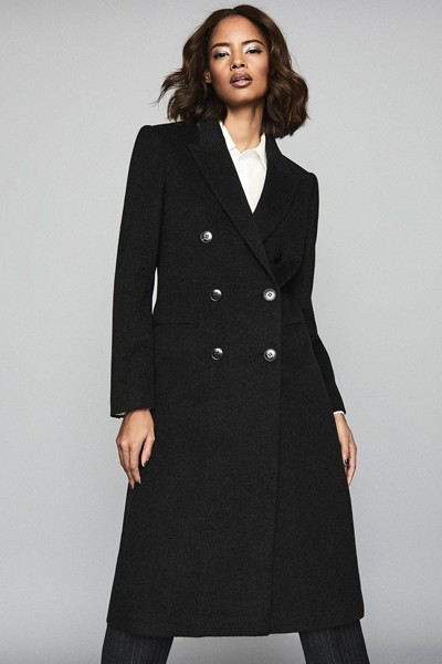 Maddie Wool Blend Longline Coat from Reiss