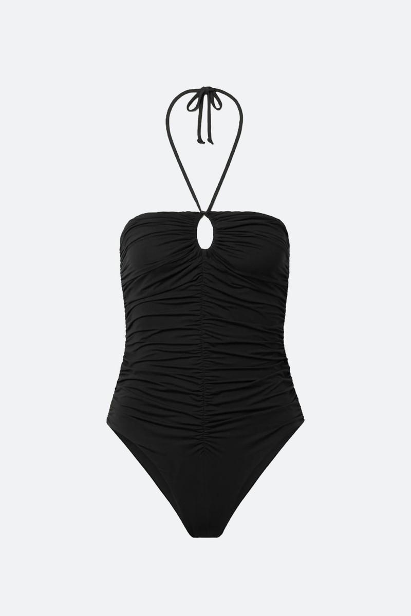 Hasell Ruched Halterneck Swimsuit from Marysia