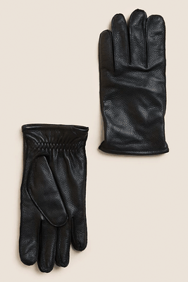 Cashmere Lined Leather Gloves from Autograph
