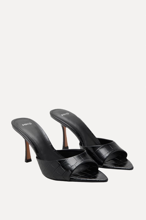 x from Croc-Effect Heeled Sandals, £35.99 | Mango