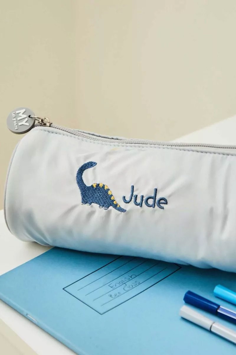 Personalised Dinosaur Embroidered Pencil Case from My 1st Years