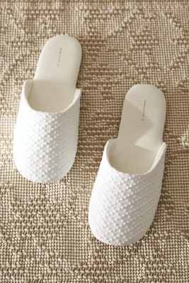 Embroidered Fabric Slippers from Zara Home
