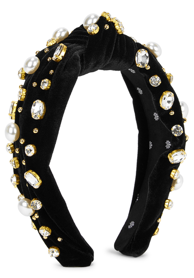 Embellished Velvet Headband from Lele Sadoughi