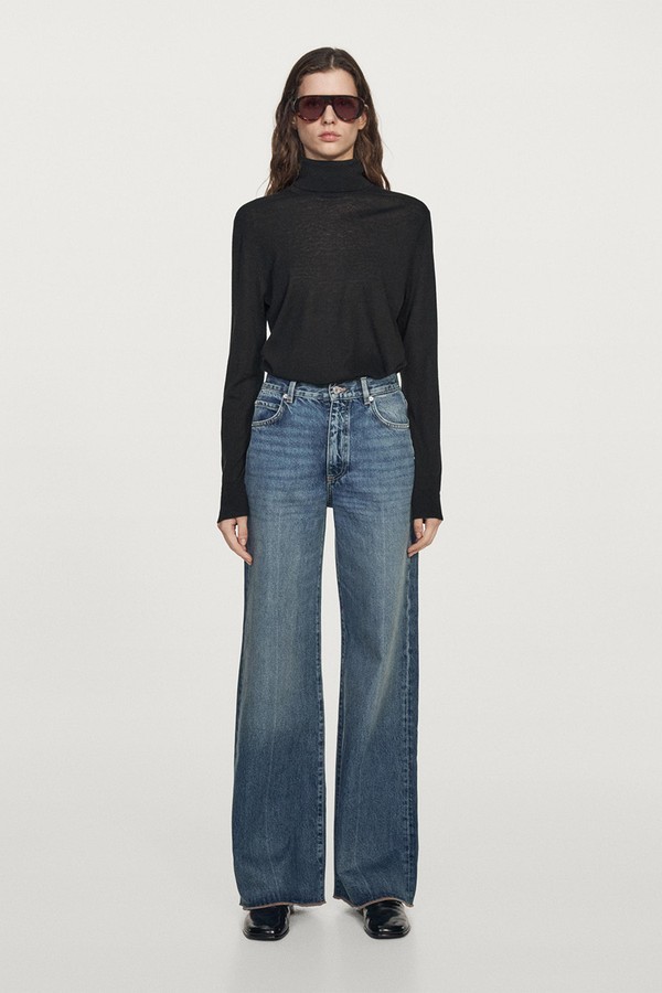 High-Waist Palazzo Jeans from Massimo Dutti