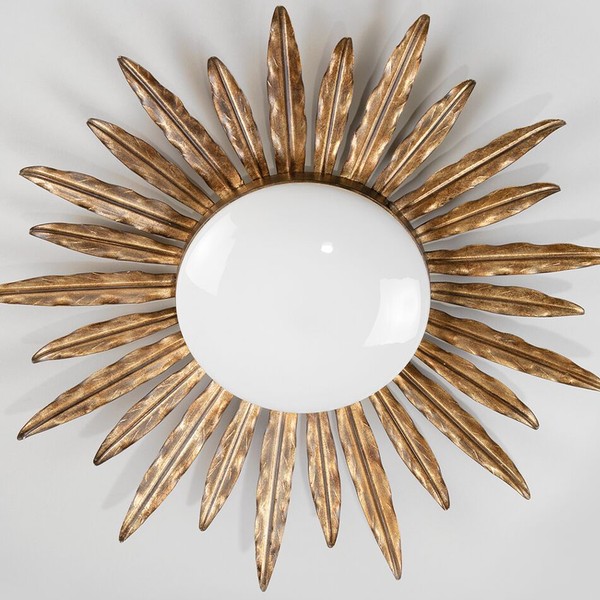 Sunburst Flush Ceiling Light from Vaughan Designs