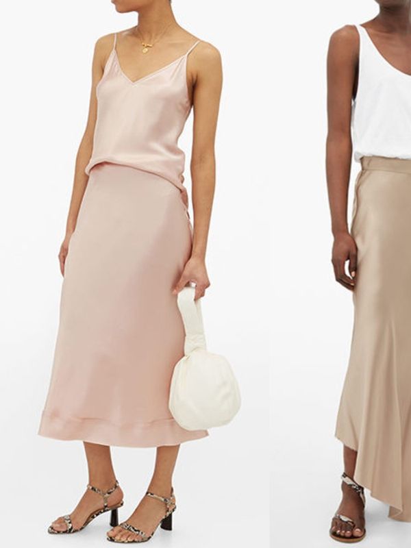 21 Versatile Satin Slip Skirts