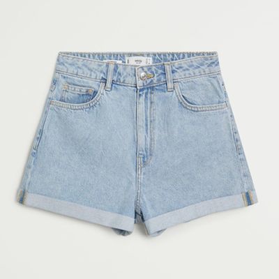 Rolled-Up Denim Shorts from Mango 