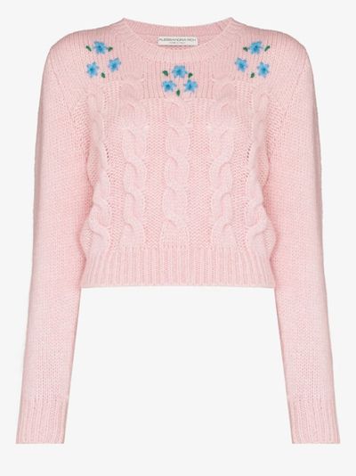 Cropped Cable Knit Jumper from Alessandra Rich