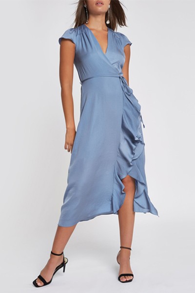 Frill Wrap Dress