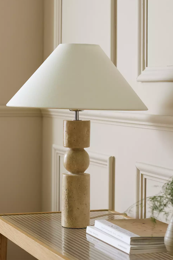 Travertine Table Lamp from Habitat 