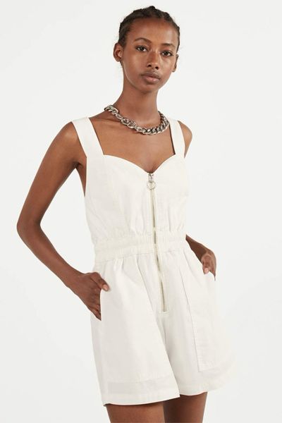 Zip-Up Playsuit from Bershka