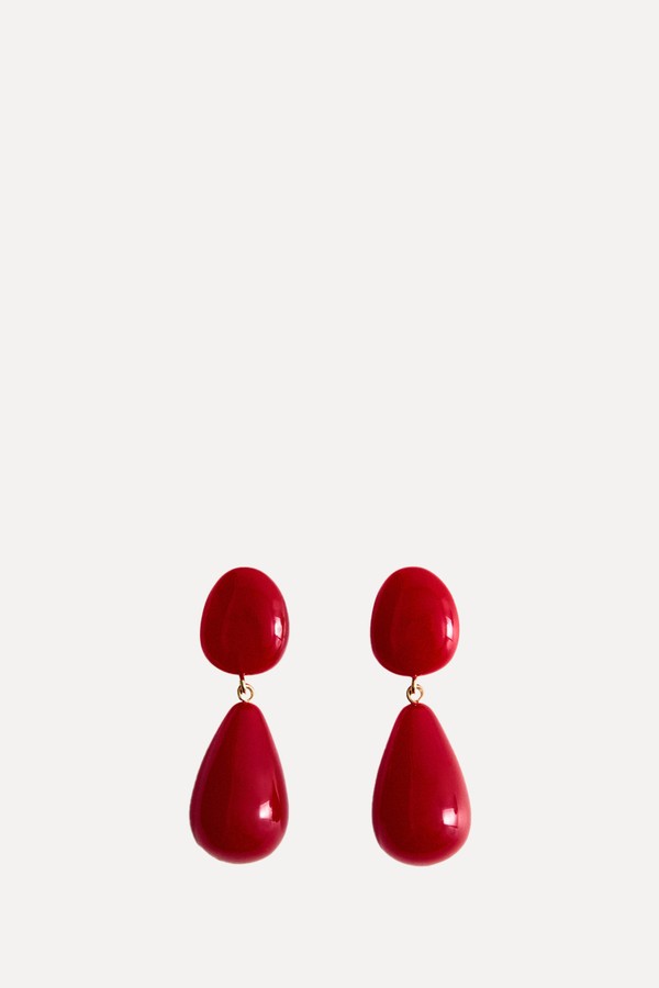 Resin Drop Earrings from Mango