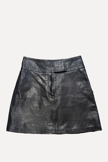 Leather Skirt With Two Front Pockets from Khaite