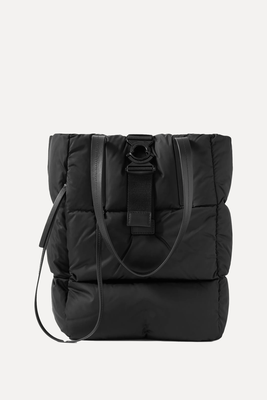 Xander Large Leather- Trimmed Quilted Shell Down Tote  from Moncler