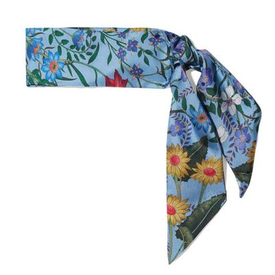 Floral-Print Silk-Twill Scarf from Gucci