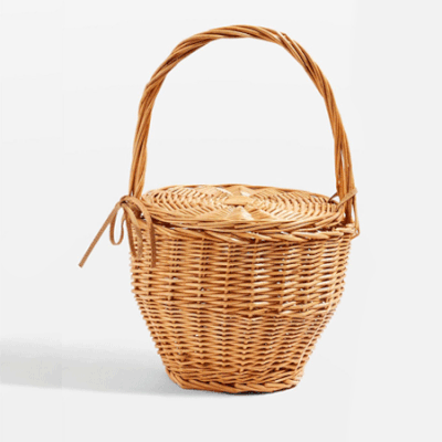 Shelly Straw Basket Bag
