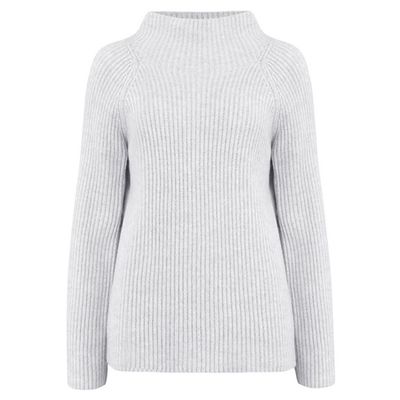 Button Sleeve Funnel Neck Jumper from Vince