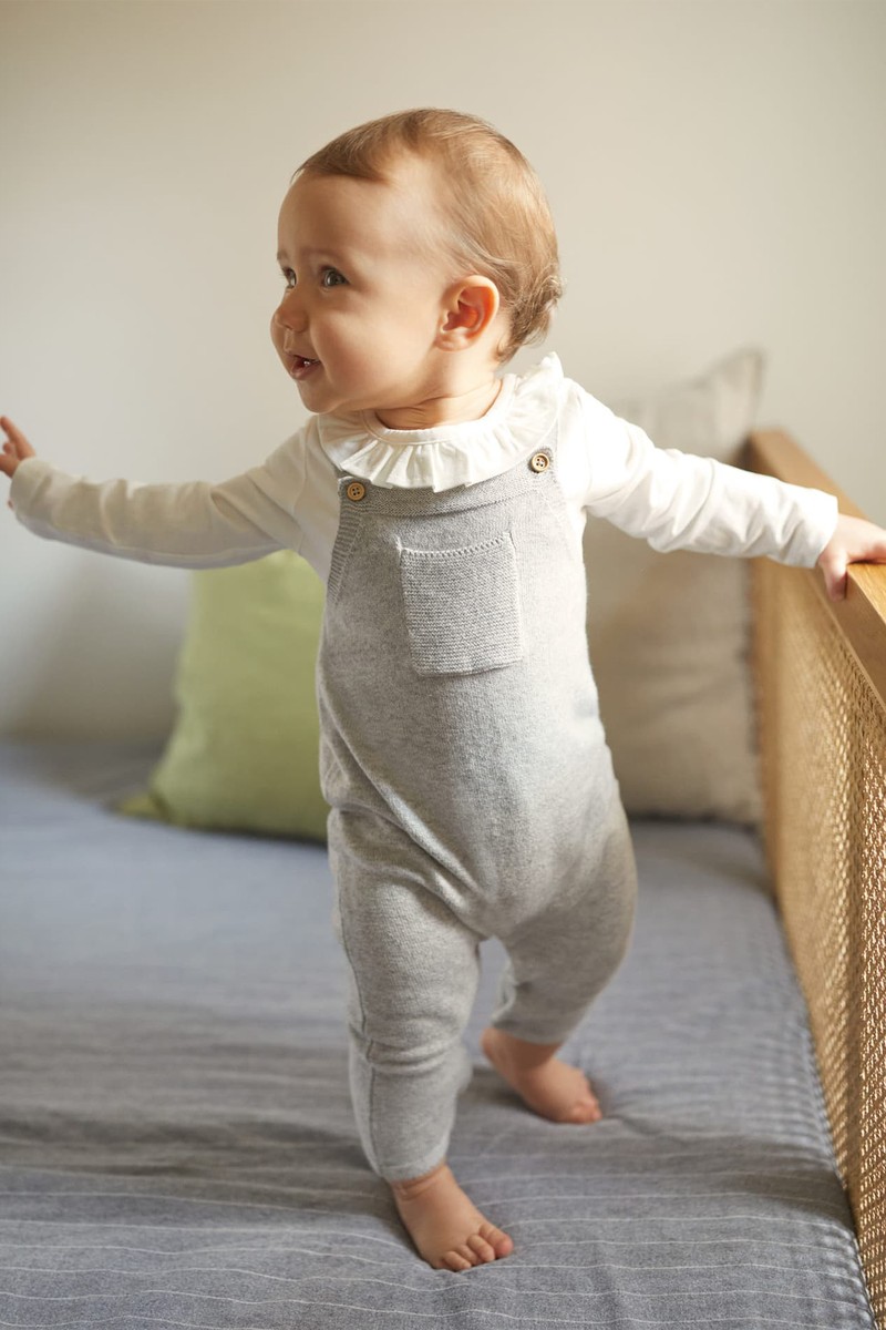 Cotton Knit Dungarees from Mango