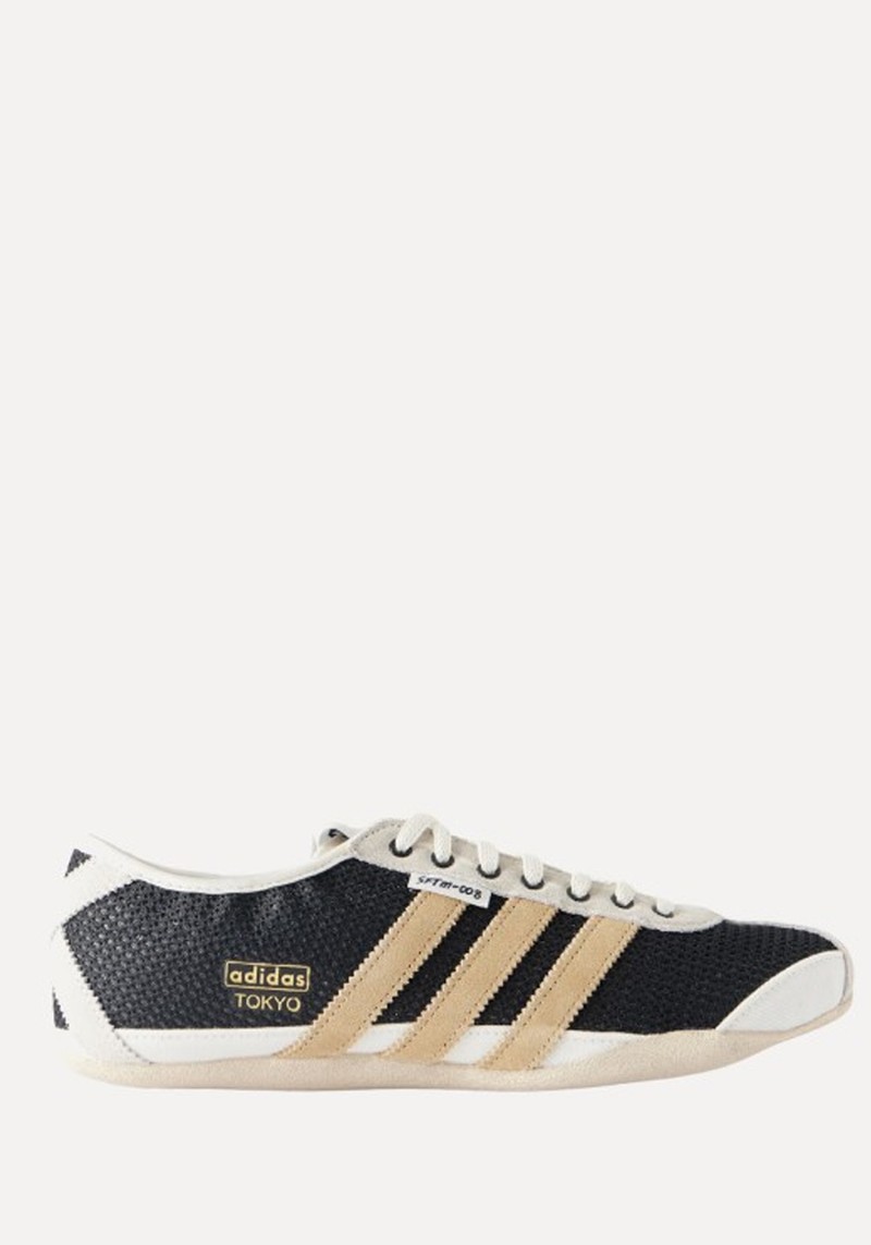 Tokyo W Suede-Trimmed Mesh Sneakers 