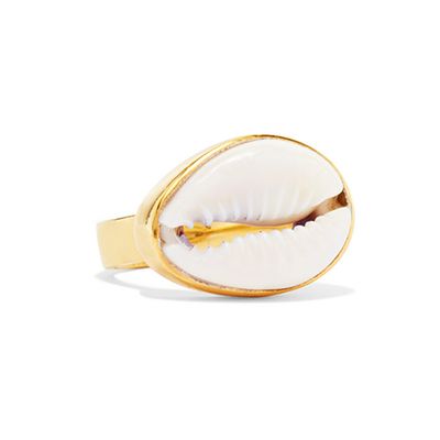 Puka Gold-Plated & Shell Ring from Tohum