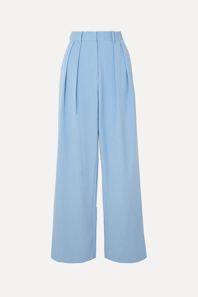 Luisa Pleated Woven Wide-Leg Pants from Staud