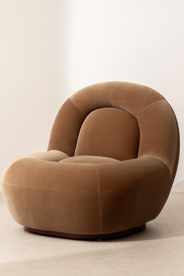 Velvet Lounge Chair from Six The Residence