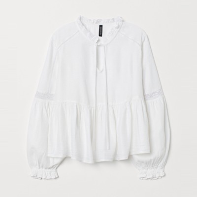 Blouse With Lace from H&M