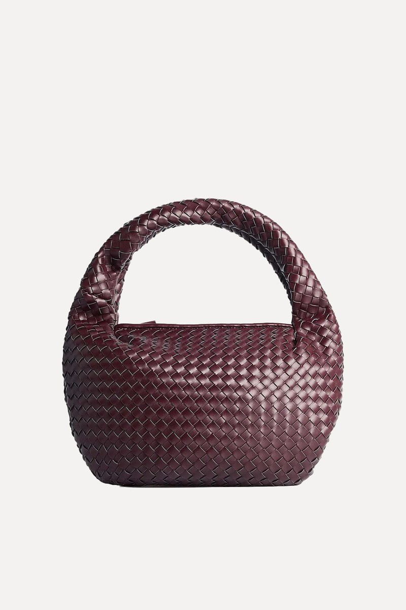 Woven Rounded Shoulder Bag from NA-KD