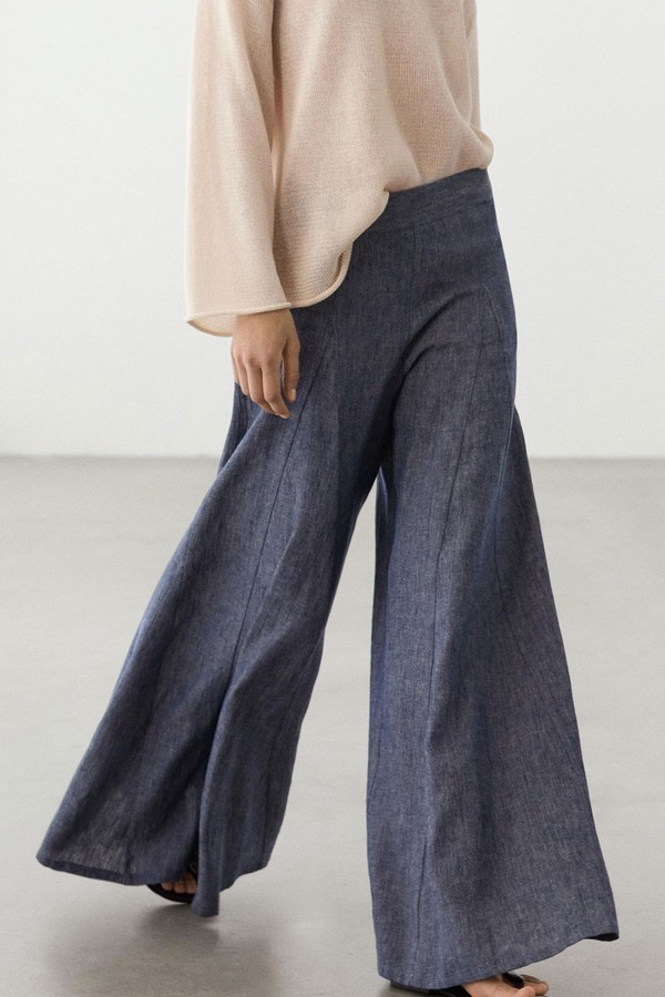 Pleated Palazzo Trousers from Massimo Dutti