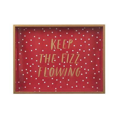 Keep The Fizz Flowing Tray from John Lewis & Partners