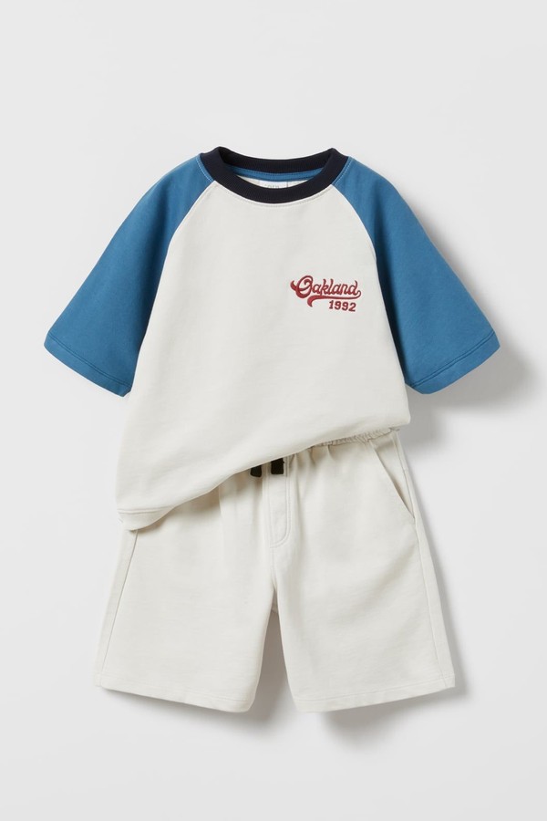 Plush Set With Embroidery Slogan 