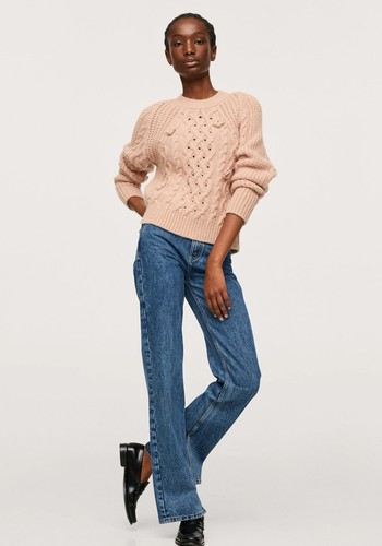 Cable-knit Sweater from Mango