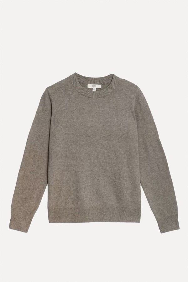 Air-Yarn Crew Neck Jumper from Marks & Spencer