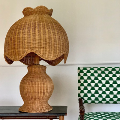 Extra Large Rattan Lamp from Vinteior