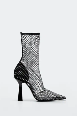 Mesh Heel Ankle Boots from Mango