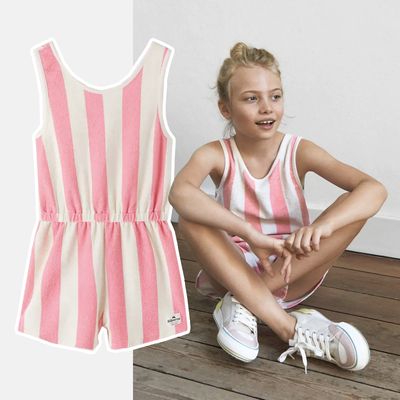 Short Striped Jumpsuit from Zara