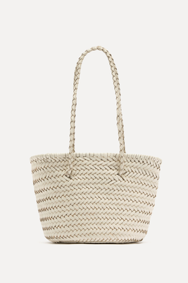 Braided Leather Bag from Zara