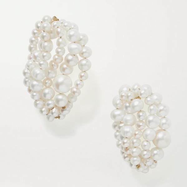 Cove Pearl Earrings from Completedworks
