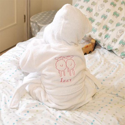 Monogrammed Isla Bathrobe from Isla and Wilbur 