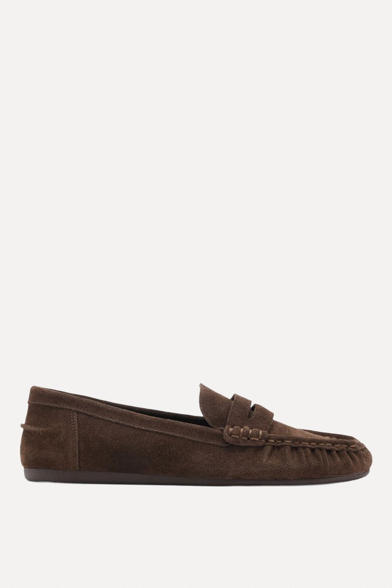 Suede Penny Loafers