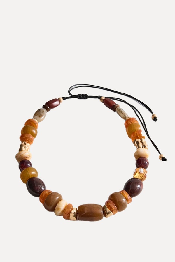 Maxi Necklace With Combined Resin Balls