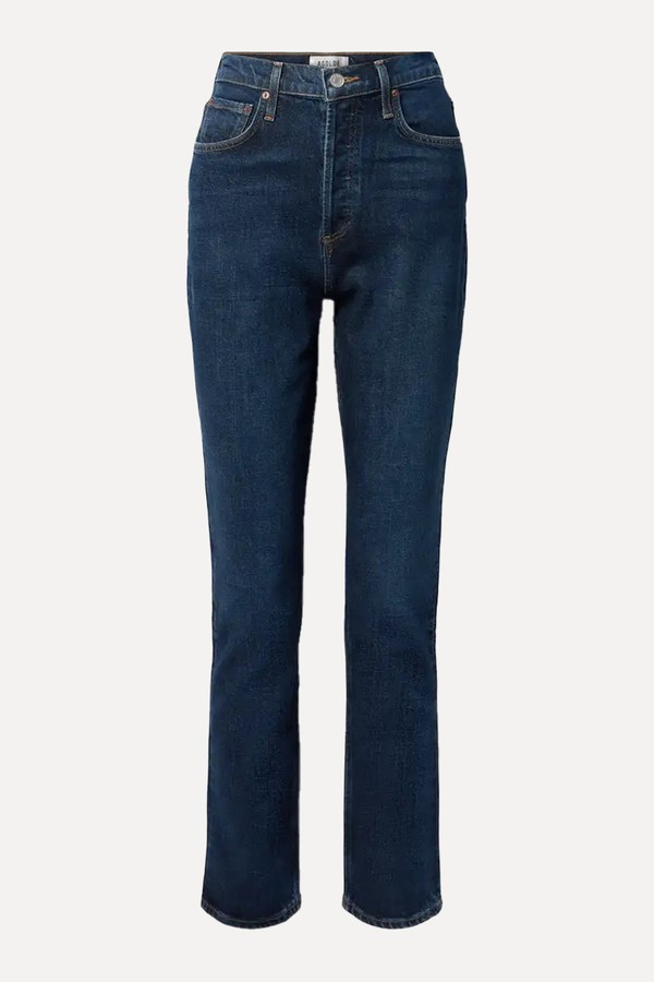 Freya High-Rise Slim-Leg Organic Jeans from AGOLDE