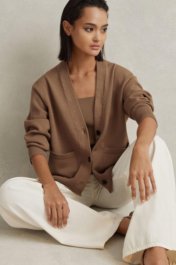 Chunky Knitted Cardigan from Reiss