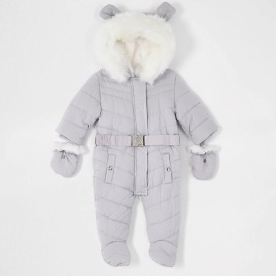 Padded Snowsuit With Ears