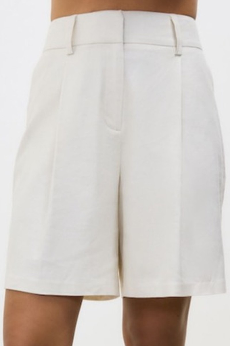 Elastic Back Tailored Shorts With Linen from Next