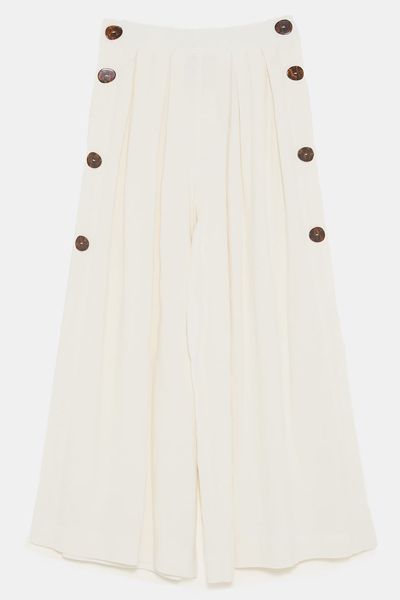 Buttoned Culottes from Zara
