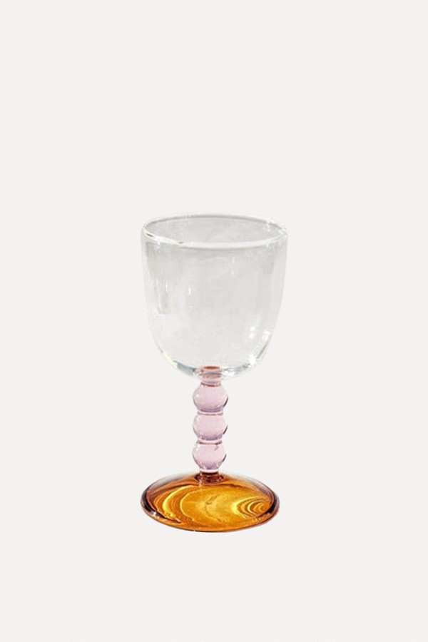 Hand Blown Circle Stem Wine Glass from Barton Croft
