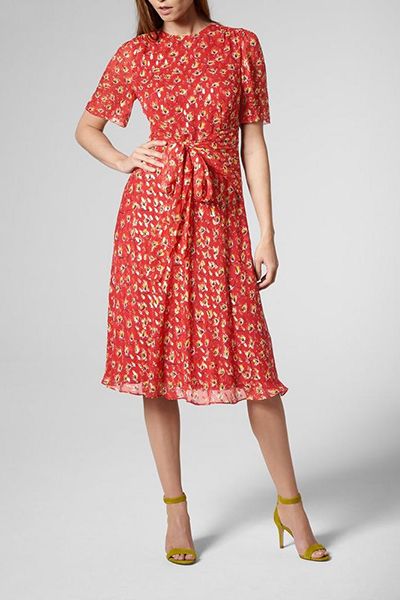 Eve Cranberry Silk Dress from L.K.Bennett